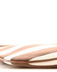 Canvas Calfskin Striped Ivy  Cacao Naturale