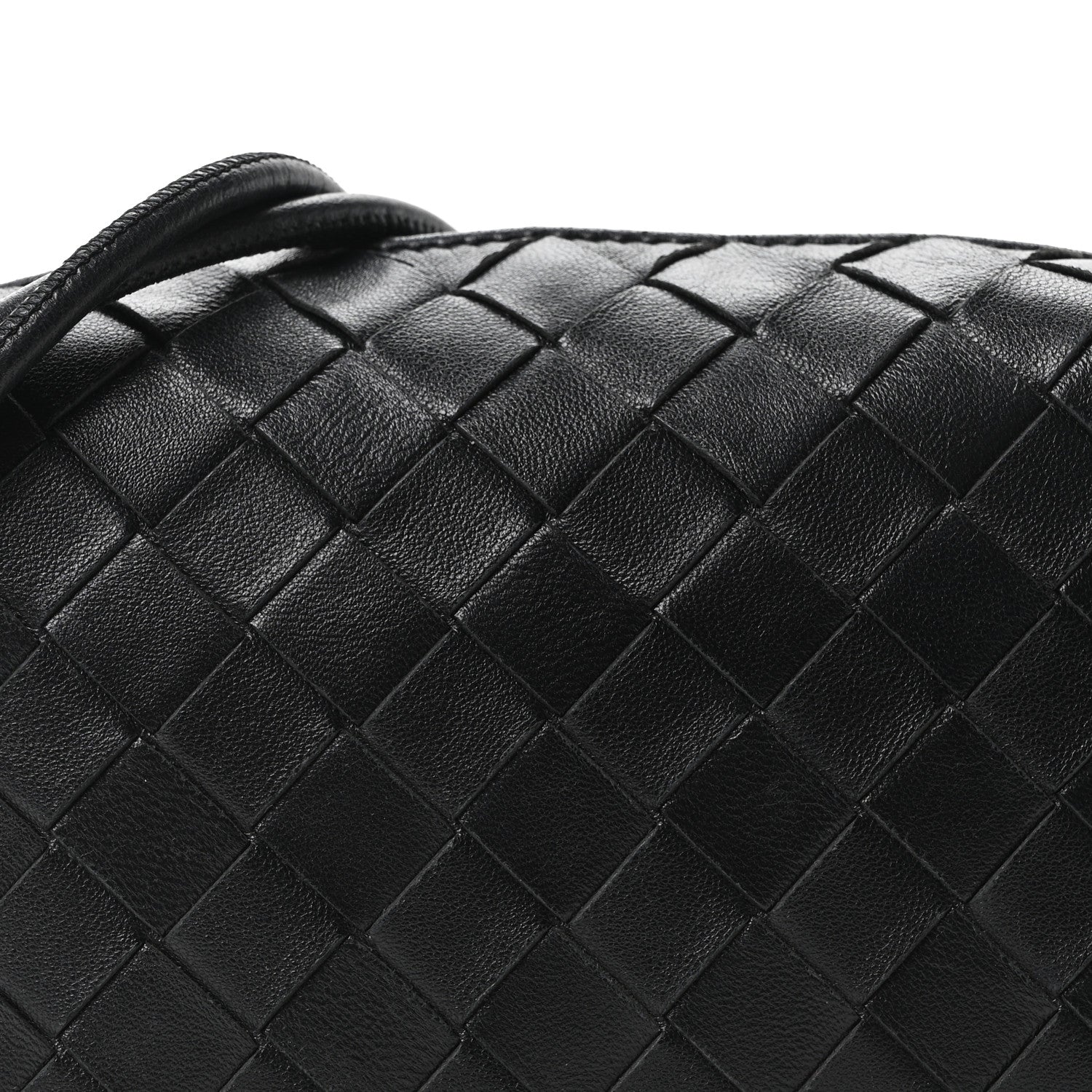 Nappa Intrecciato Mini Loop Camera Bag Black