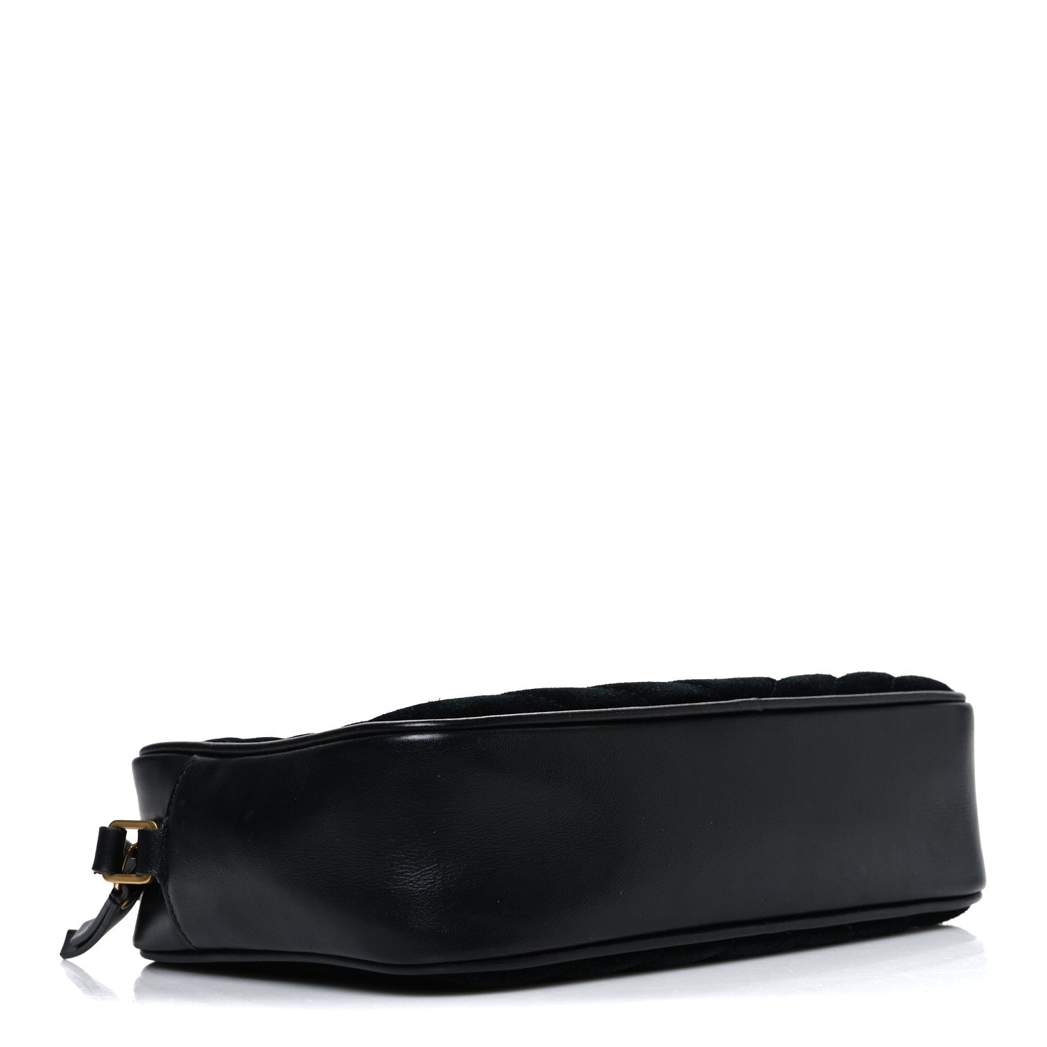Suede Calfskin Monogram Lou Camera Bag Black