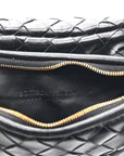 Nappa Intrecciato Small Gemelli Black