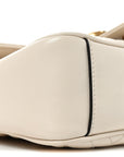Calfskin Matelasse Small GG Marmont Shoulder Bag White