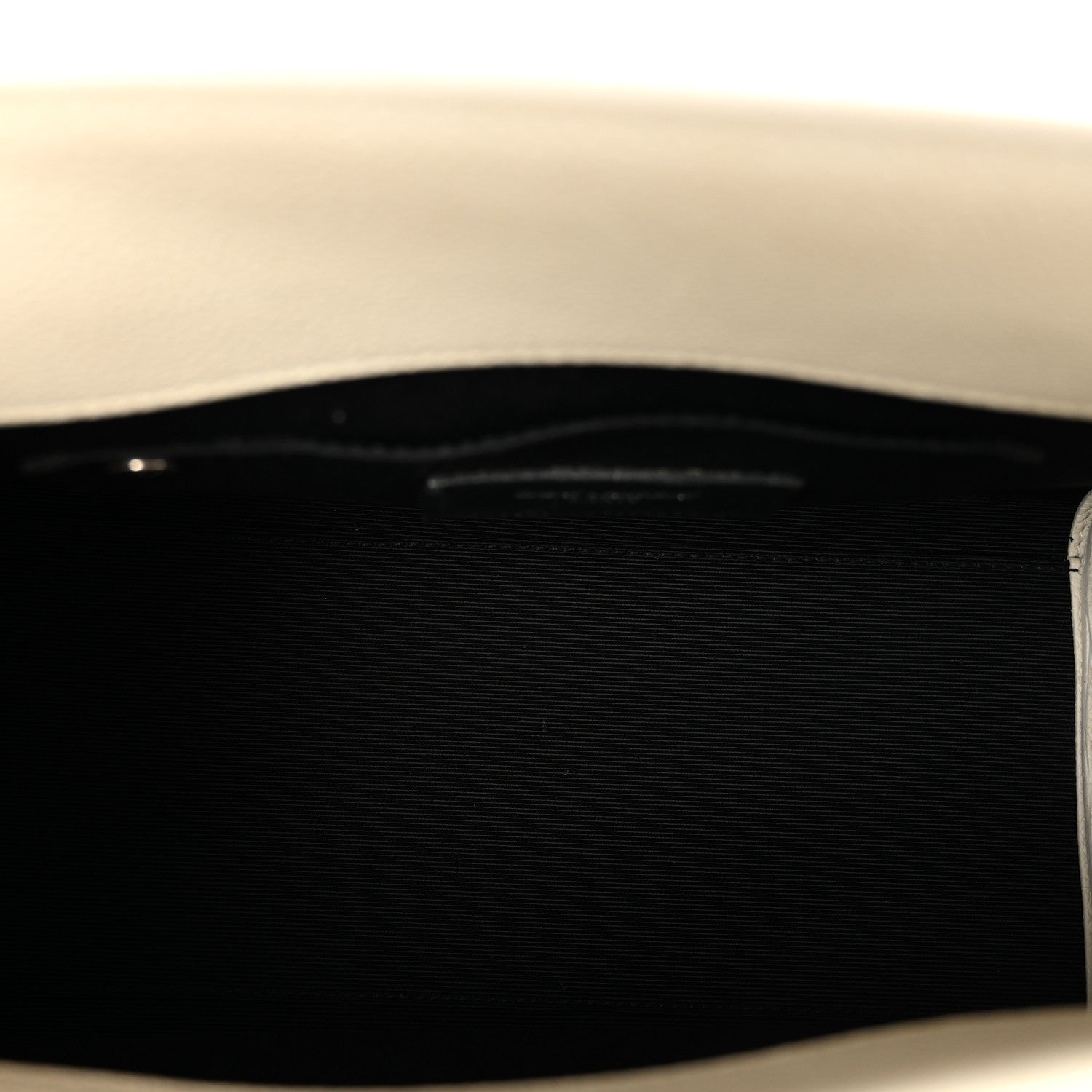 Grained Calfskin Baby Sac De Jour White