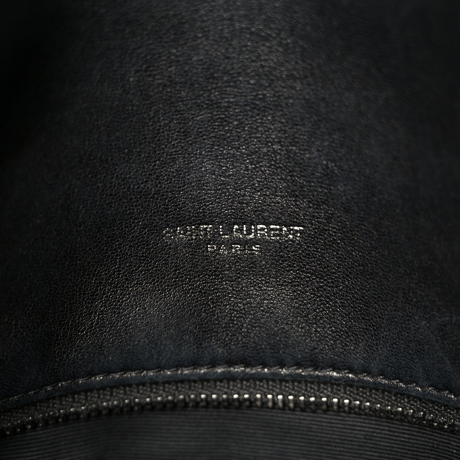 Lambskin Quilted Monogram Monochrome Medium Loulou Puffer Chain Satchel Black