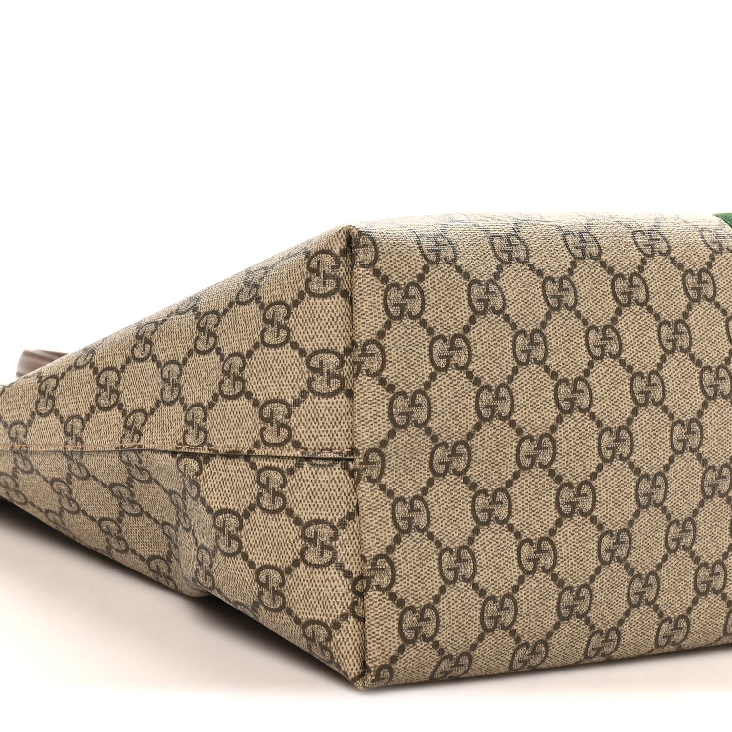 GG Supreme Monogram Medium Ophidia Shopping Tote Brown