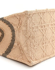 Raffia Cannage Medium Book Tote Natural