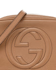 Pebbled Calfskin Small Soho Disco Bag Camelia
