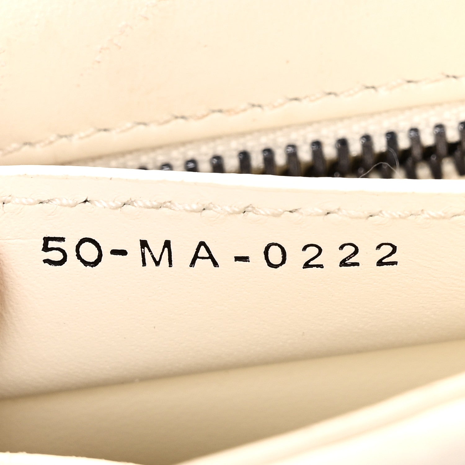 Lambskin Macrocannage Small D1OR Caro Bag Ivory