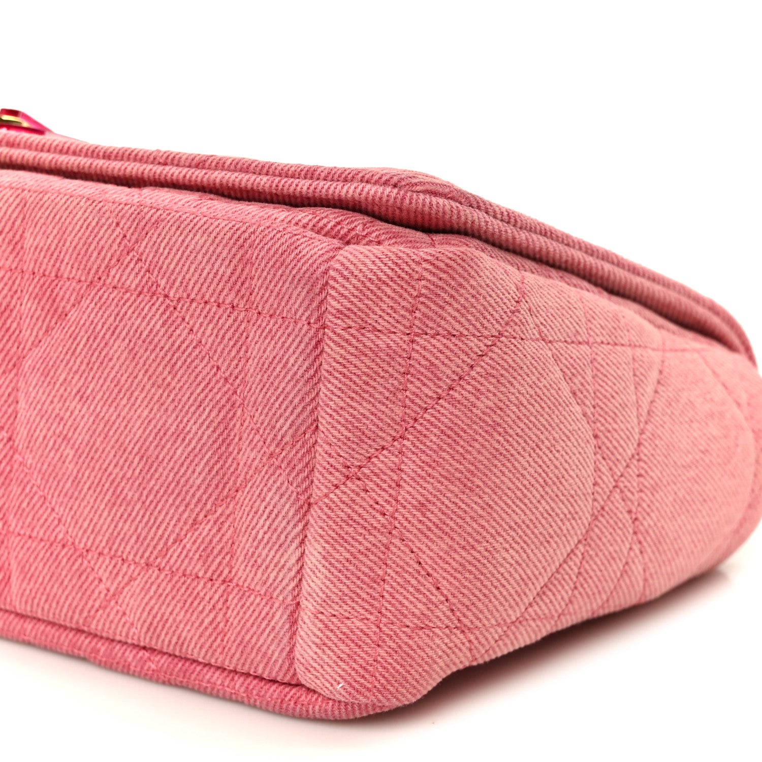 Denim Macrocannage Medium Caro Bag Fuchsia Multicolor