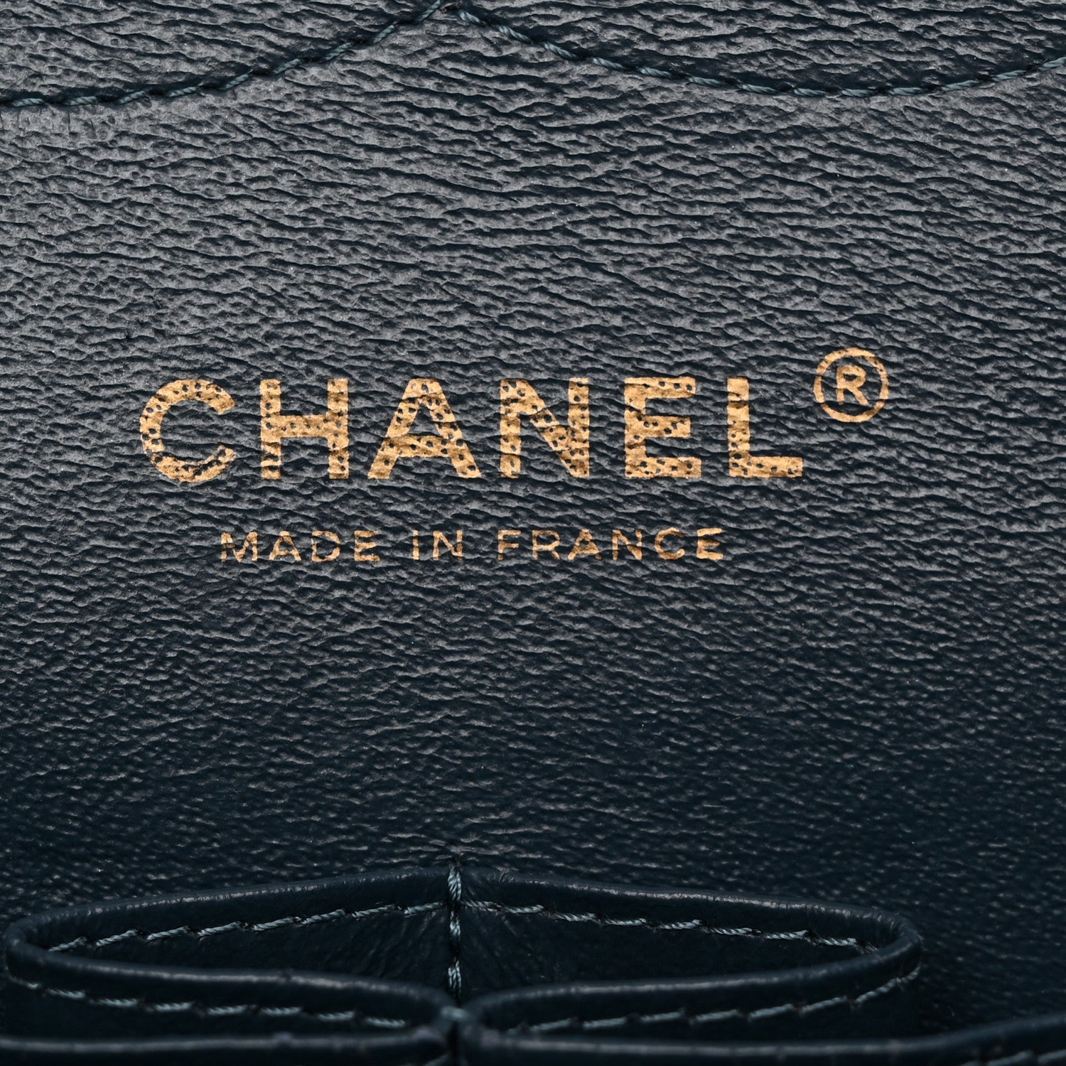 Metallic Caviar Quilted Jumbo Double Flap Dark Blue