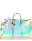 PVC Monogram Keepall Bandouliere 50 Iridescent Prism