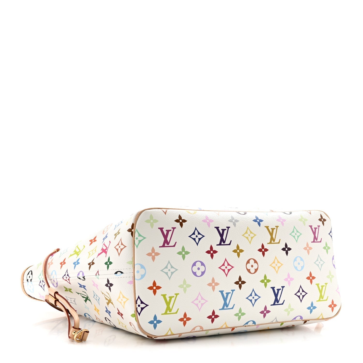 LV X TM Monogram Multicolor Neverfull MM White