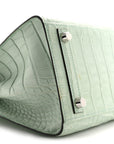 Matte Alligator Birkin Sellier 25 Vert D'eau