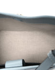 GG Supreme Monogram Textured Dollar Calfskin Web Small Ophidia Bucket Shoulder Bag Dusty Blue