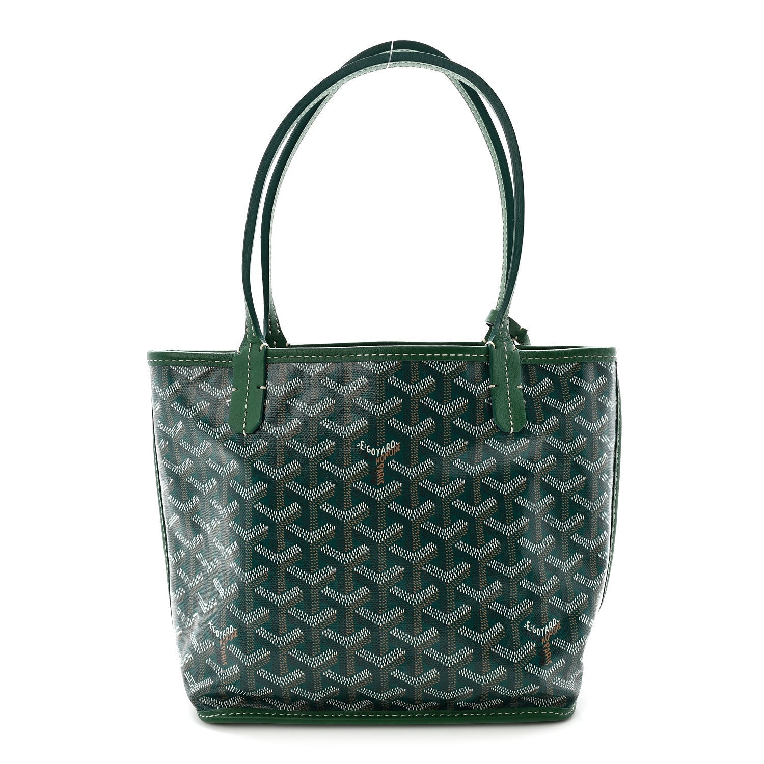 Goyardine Reversible Mini Anjou Green