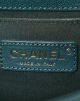 Caviar Quilted Medium Boy Flap Dark Green