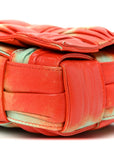 Calfskin Intreccio Plisse Tie Dye Camera Bag Multicolor