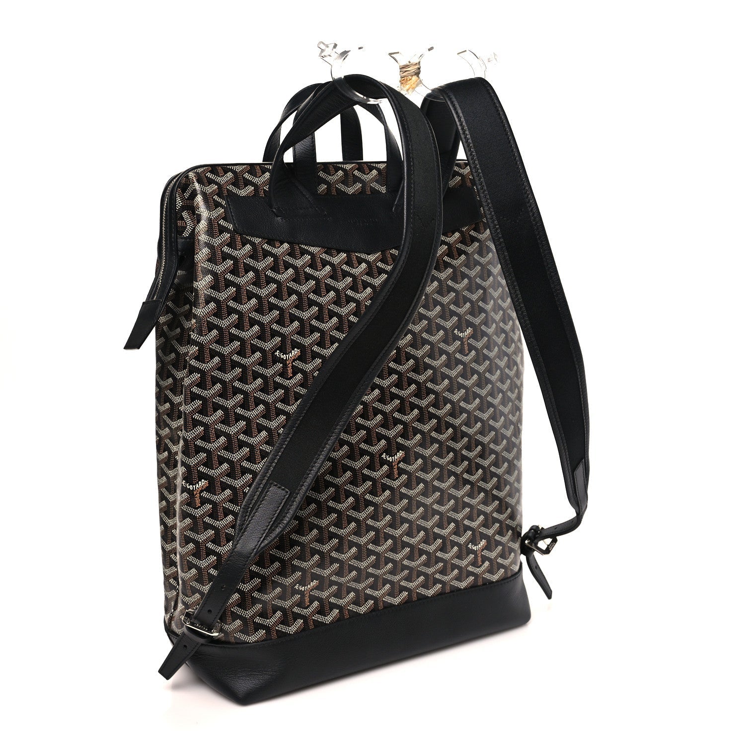 Goyardine Calfskin Cisalpin Backpack Black