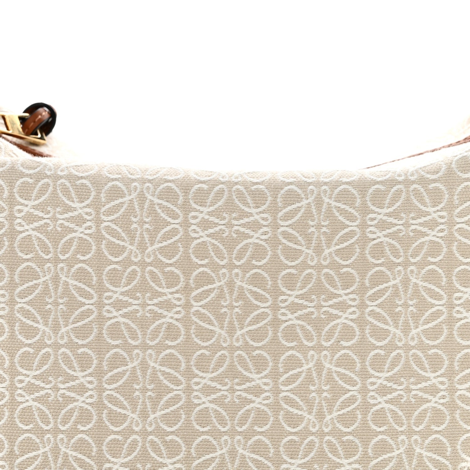 Jacquard Anagram Calfskin Small Cubi Bag Ecru Tan