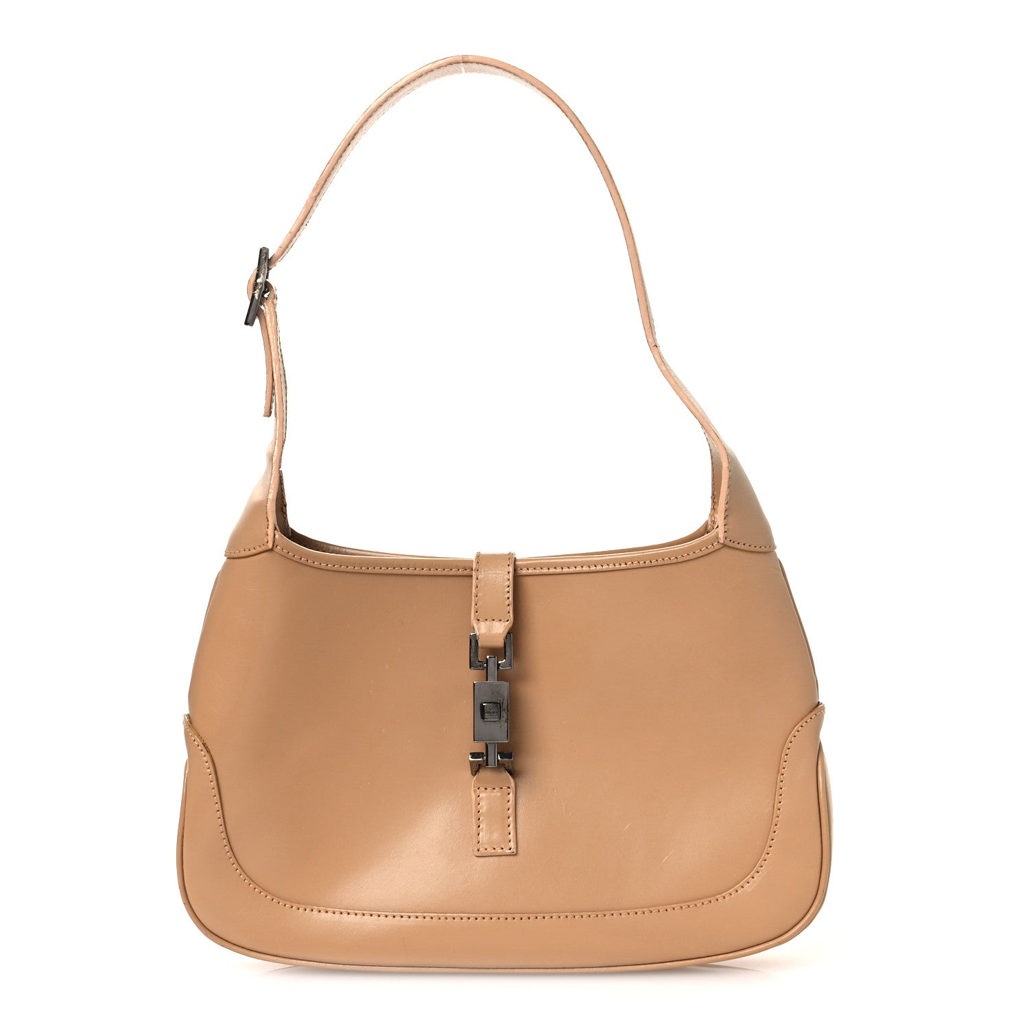 Calfskin Small Jackie O Hobo Beige