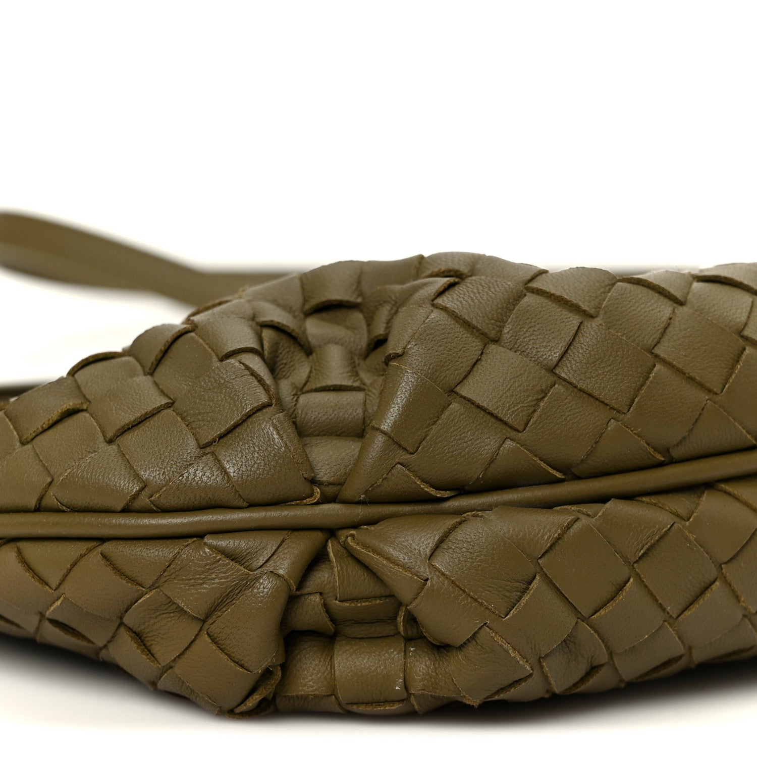 Nappa Intrecciato Crossbody Olive