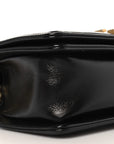 Metallic Glazed Calfskin Small Boy Flap Black Gold