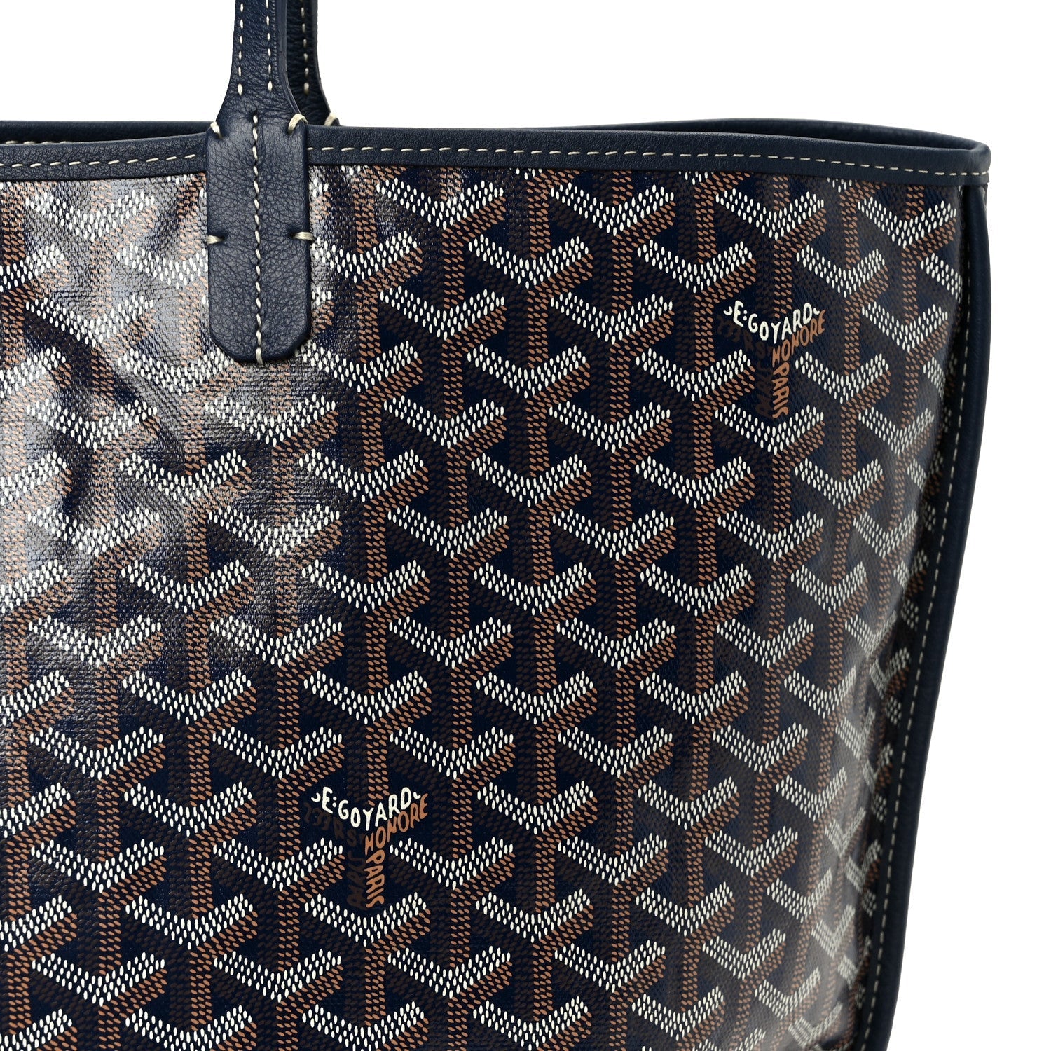 Goyardine Reversible Anjou PM Navy