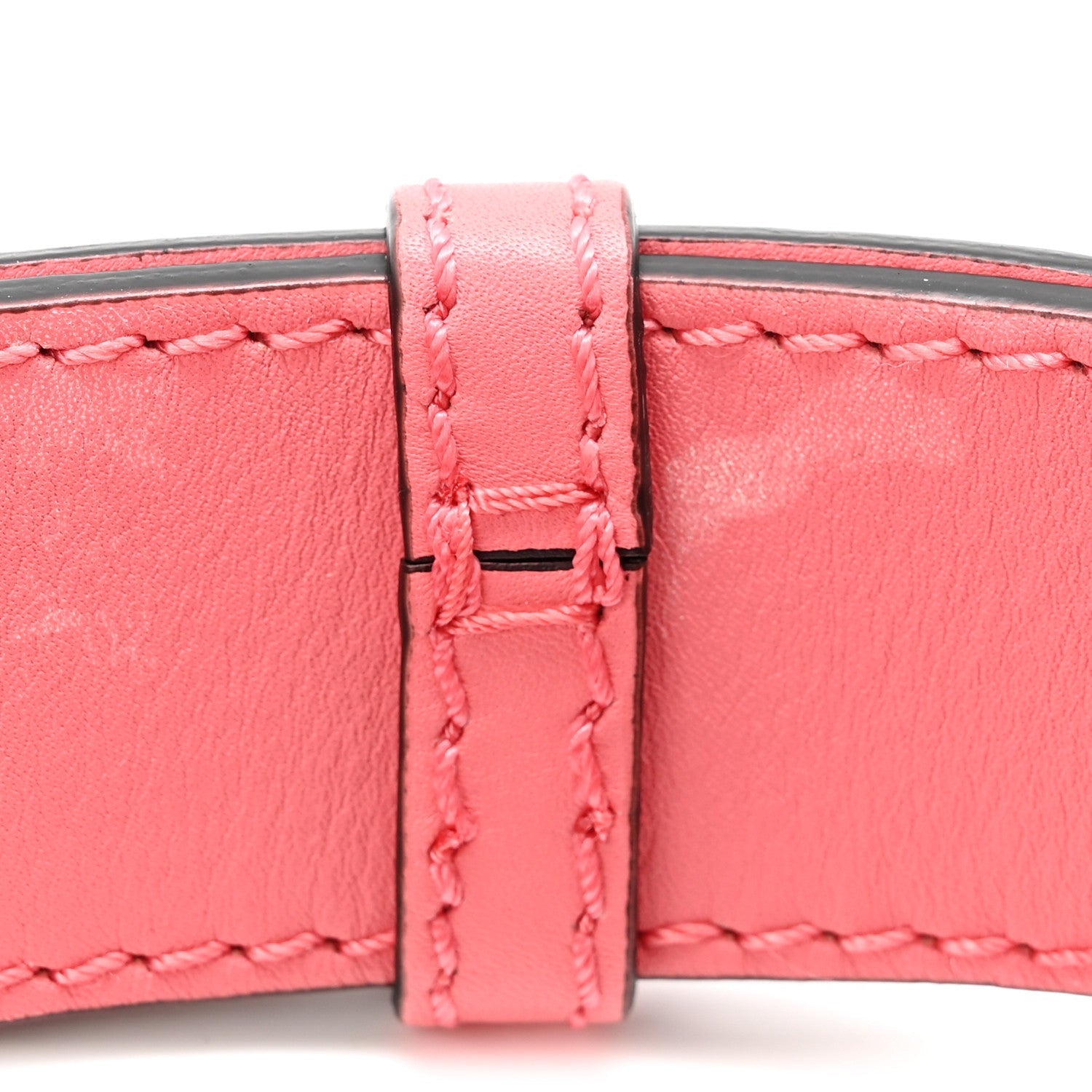 Supple Calfskin Small Bucket Bag Bright Coral Pink