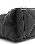 Lambskin Quilted CHNL 19 East West Shopping Bag Black