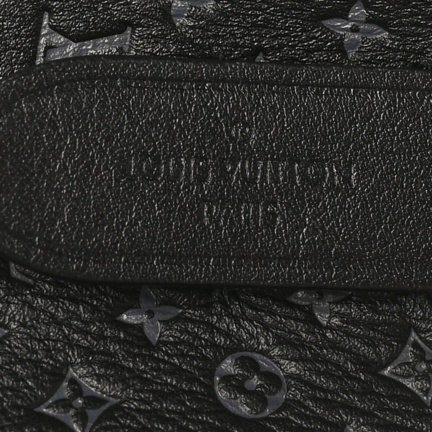 Calfskin Nanogram Embossed Neonoe BB Black