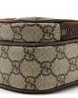 GG Supreme Monogram Web Mini Ophidia Double Zip Messenger Bag Beige New Acero