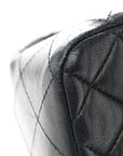 Lambskin Quilted Mini Square Flap Black