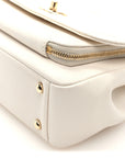 Caviar Quilted Medium Business Affinity Flap White