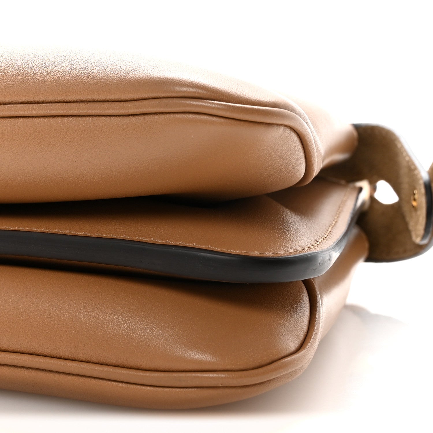 Vitello Small Soft Peekaboo Satchel Cappuccino