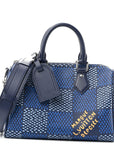 Damier Heritage Speedy Bandouliere 25 Blue