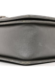 Metallic Lambskin Stingray Quilted Medium Boy Flap Silver