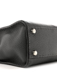 Cuoio Romano Selleria Bi-Color Medium Peekaboo Iconic Satchel Asfalto Latte