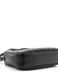 Calfskin Matelasse Monogram Lou Camera Bag Black