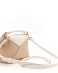Calfskin Mini Puzzle Edge Bag Soft White Paper Craft
