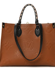 Empreinte Monogram Giant Wild At Heart Onthego MM Caramel