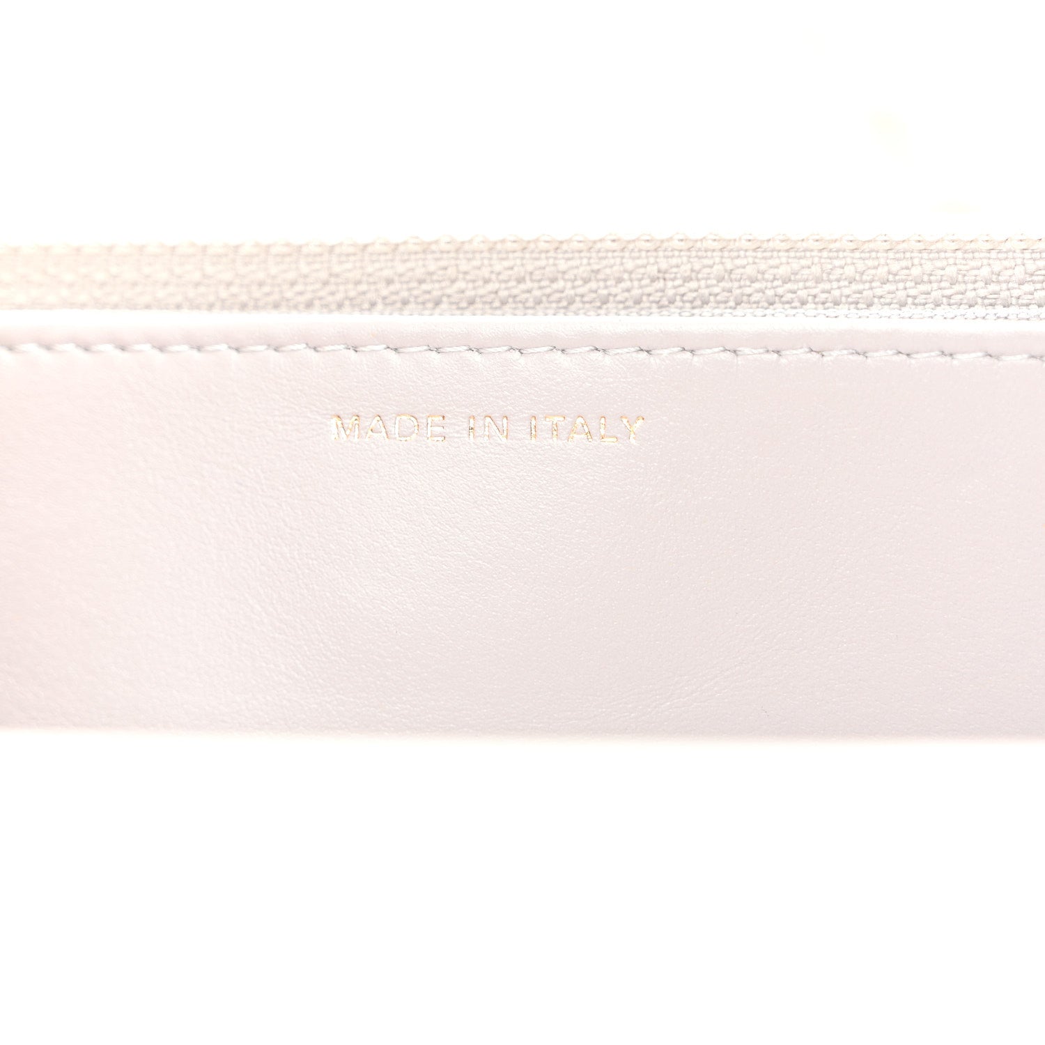Lambskin Quilted CHNL 19 Wallet On Chain WOC Grey