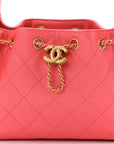 Caviar Quilted Mini CHNL 25 Handbag Coral