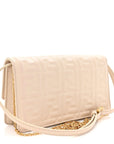 Nappa Matisse FF Embossed Wallet On Chain Baguette Camelia