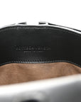 Nappa Intrecciato Small Double Pocket Flap Black