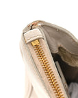 Saffiano Lux Medium Galleria Double Zip Tote Talco
