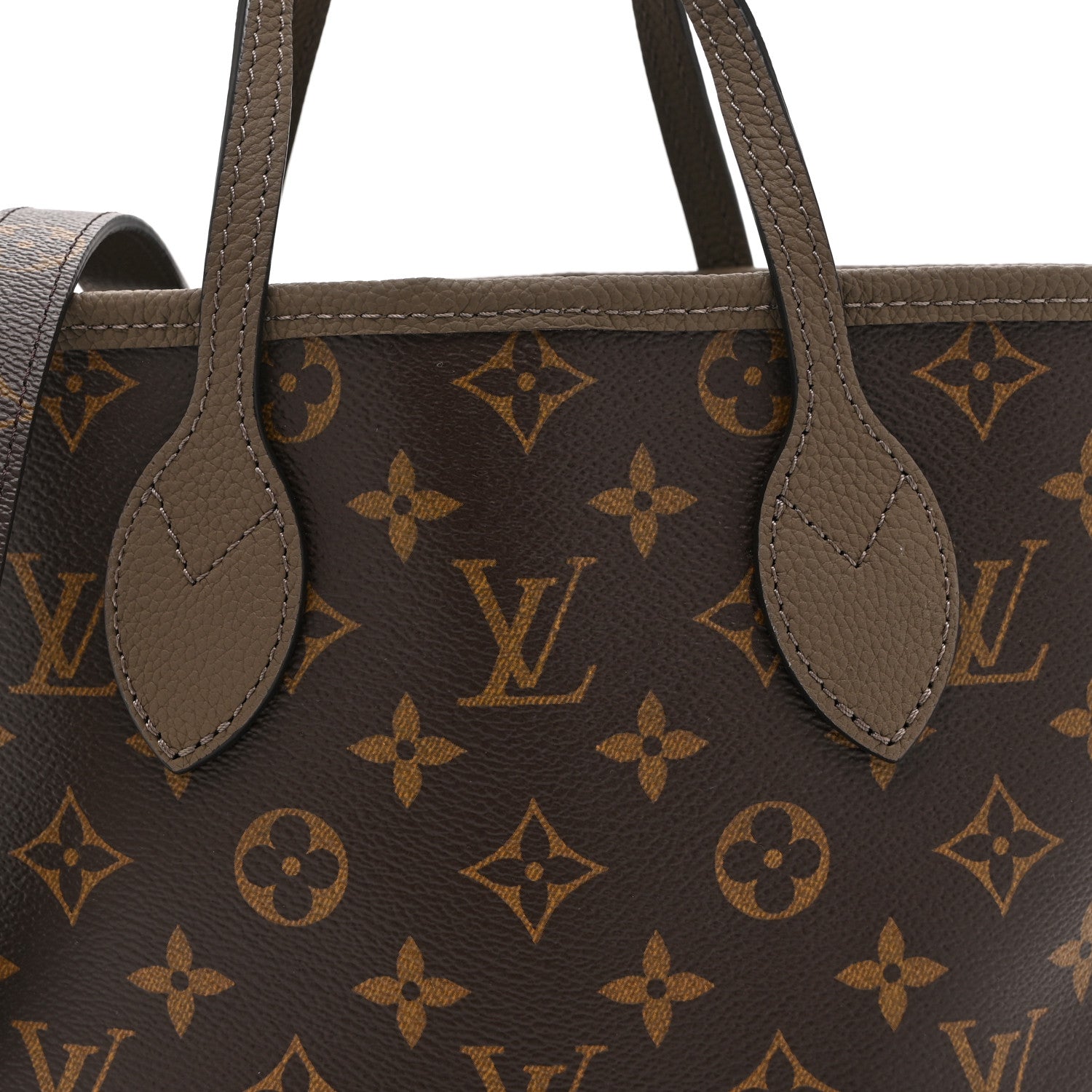Monogram Neverfull Inside Out Bandouliere BB Dark Fango