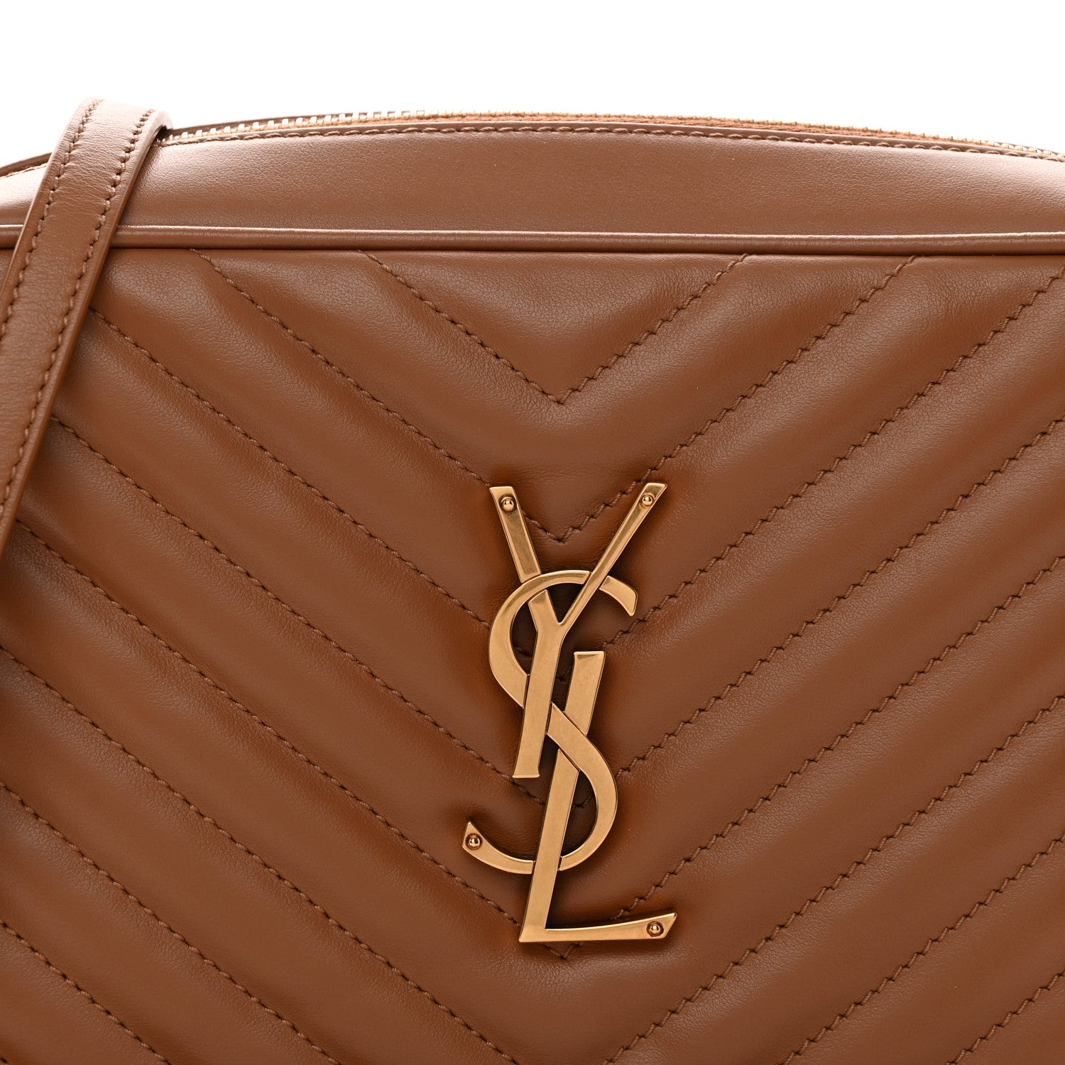 Calfskin Matelasse Monogram Lou Camera Bag Cinnamon
