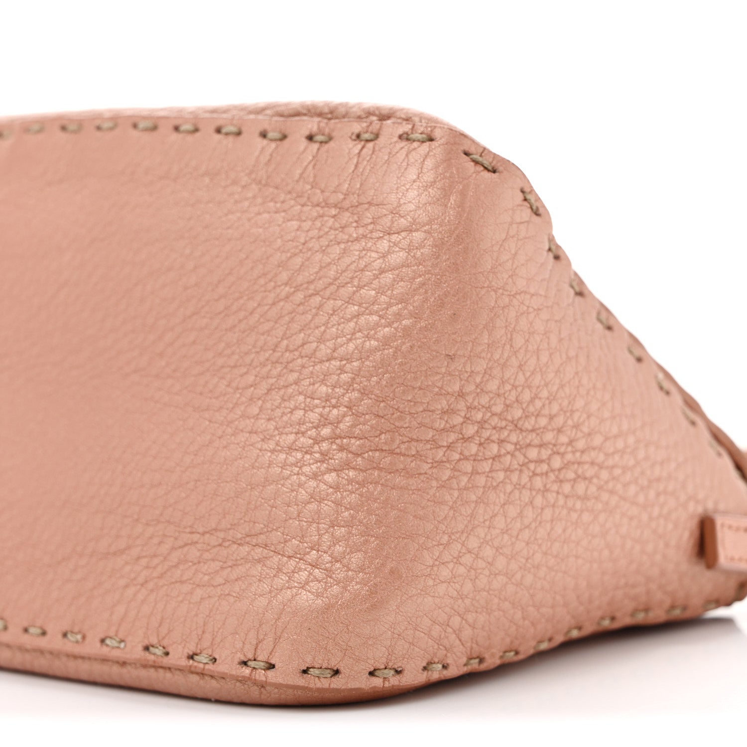Calfskin Romano Selleria Mini Mama Baguette Bois De Rose