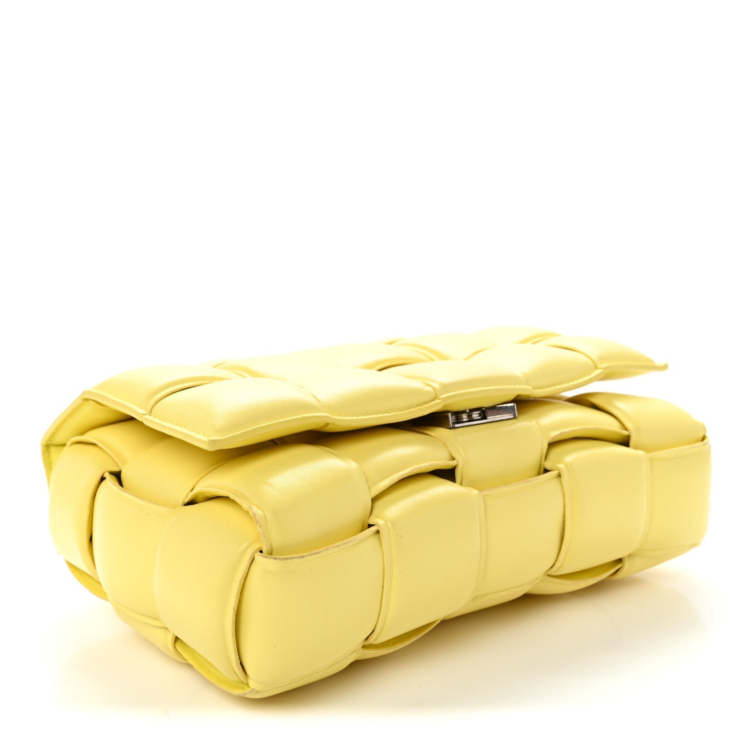 Nappa Maxi Intreccio Padded Cassette Crossbody Bag Sherbert