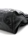 Agneau Classic Silver Hardware City Black