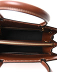 Calfskin Vintage Check Mini Two Handle Title Bag Archive Beige